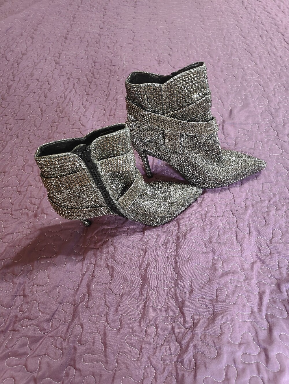 Gianni Bini Vinya Rhinestone Booties Size 8.5 - Picture 6 of 7